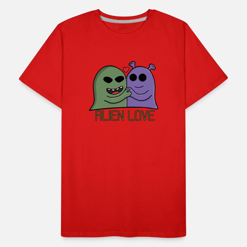 Duo d’amour extraterrestre T-shirt bio Premium Homme