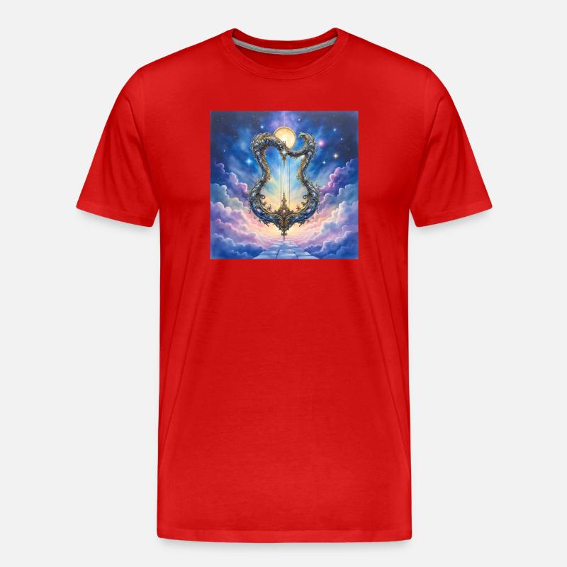 Arco Celeste della Porta d'Oro - Maglietta ecologica premium da uomo - rosso
