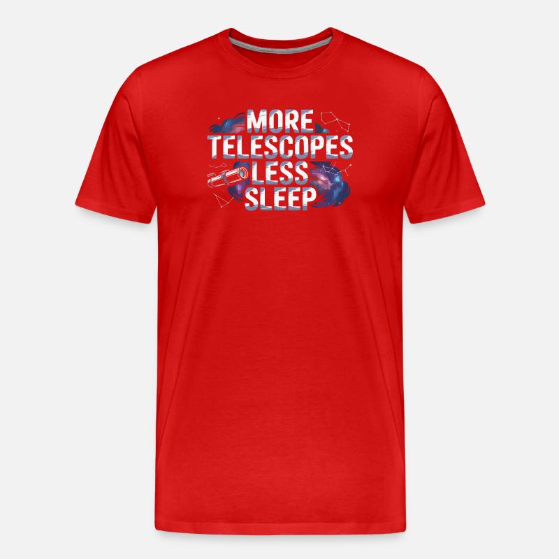 Astronom Galaxy Outerspace Universe Astronomie - Männer Premium Bio T-Shirt - Rot