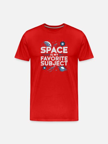 Astronomer Galaxy Outerspace Universe Astronomy - Men's Premium Organic T-Shirt - red