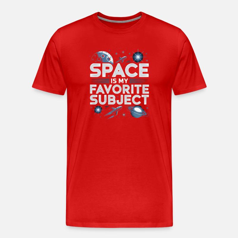 Astronom Galaxy Outerspace Universe Astronomie - Männer Premium Bio T-Shirt - Rot