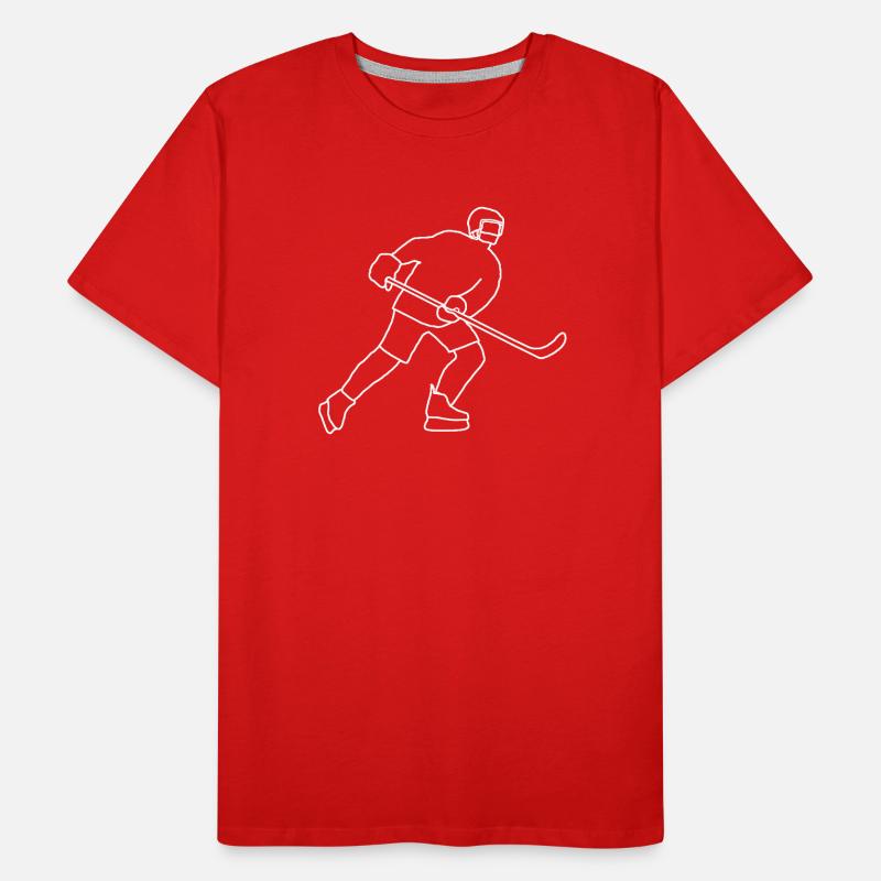 Hockey player Men's Premium Organic T-Shirt