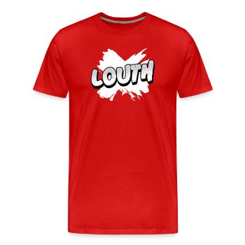 County Louth Ireland - Men's Premium Organic T-Shirt - red - Front - Damien (186cm)