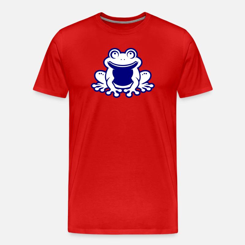 Toad Comic Frog - Men's Premium Organic T-Shirt - red