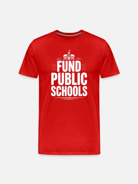 Fund Public School - Men's Premium Organic T-Shirt - red