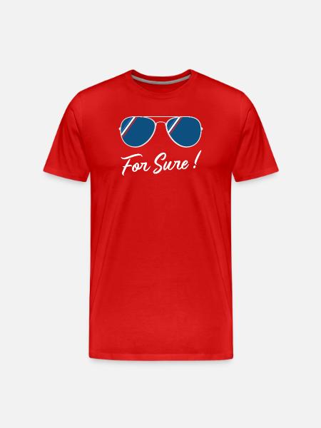 For sure - T-shirt bio Premium Homme - rouge