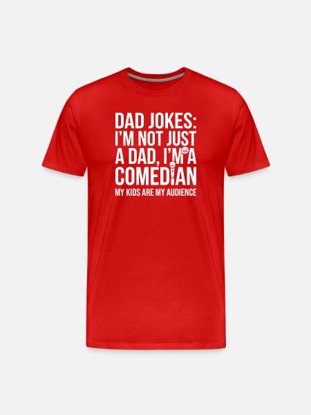Father jokes: More than dad - Men's Premium Organic T-Shirt - red