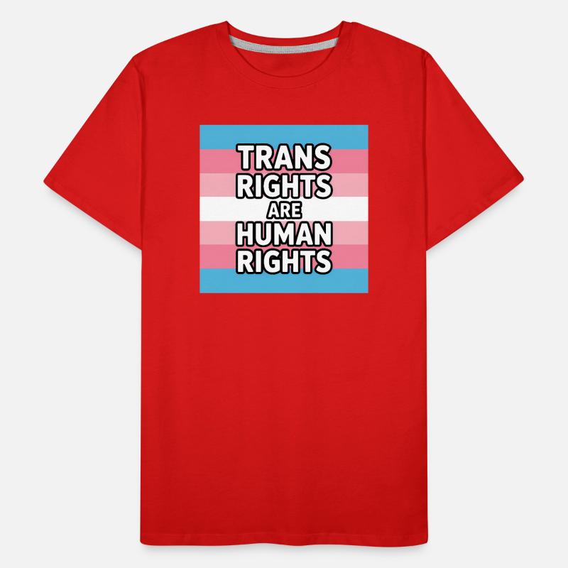 Trans-Rechte sind Menschenrechte – Pride Tee Männer Premium Bio T-Shirt