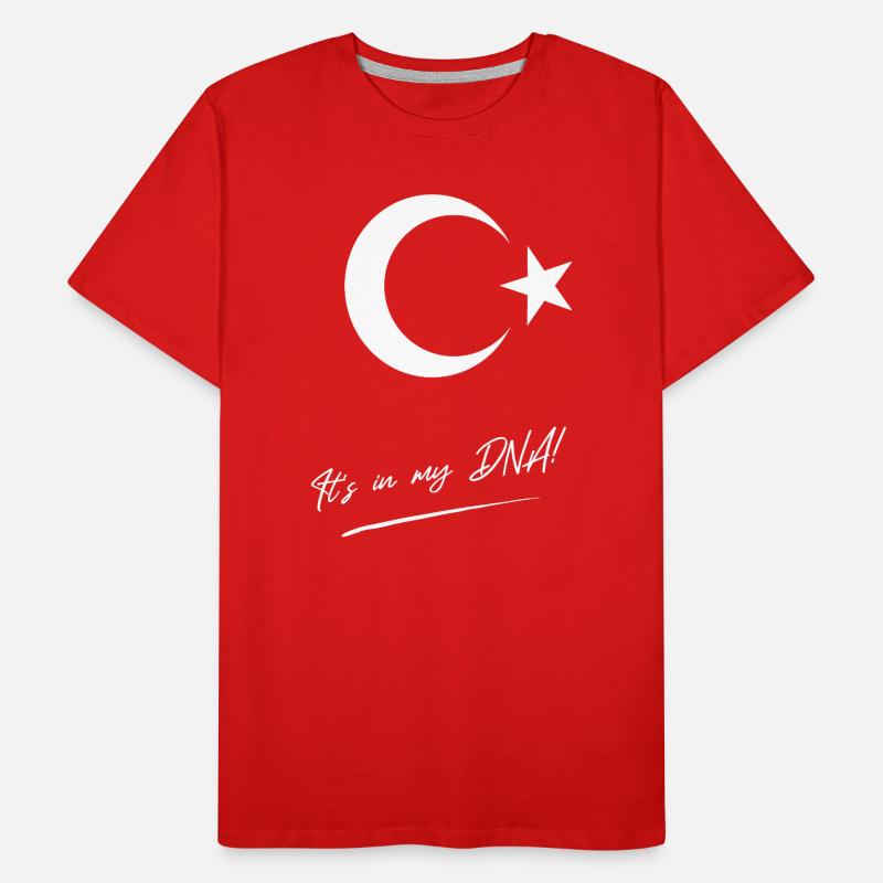 ADN turc – Pride Drapeau turc T-shirt bio Premium Homme