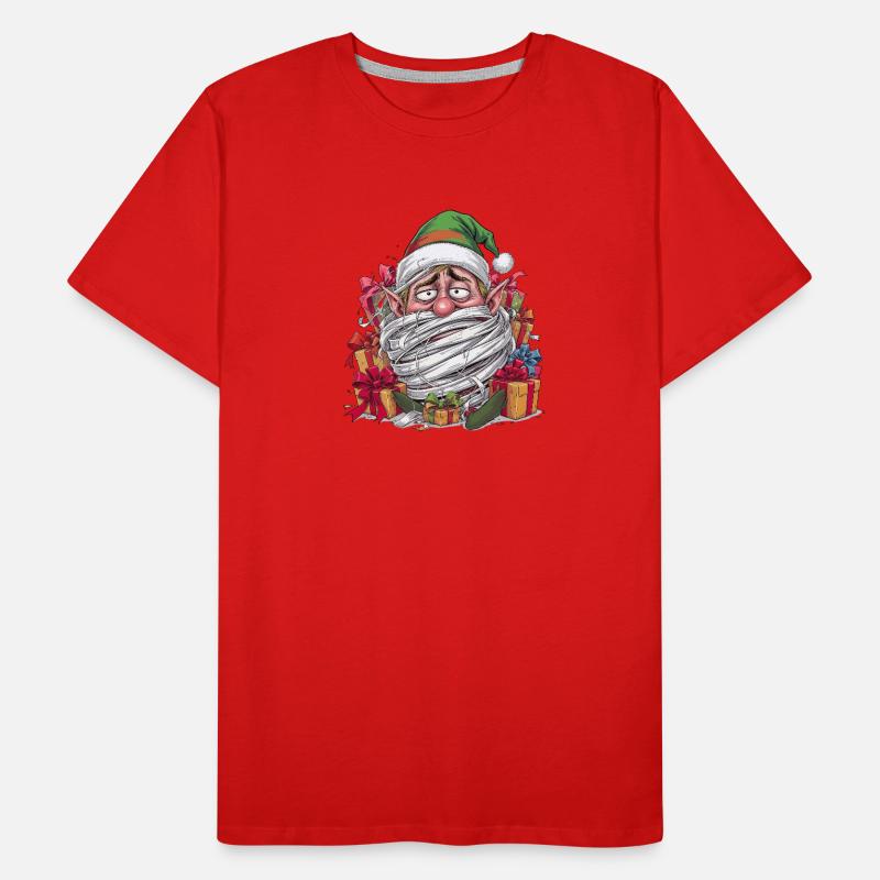 Verknoteter Weihnachtsmann Männer Premium Bio T-Shirt