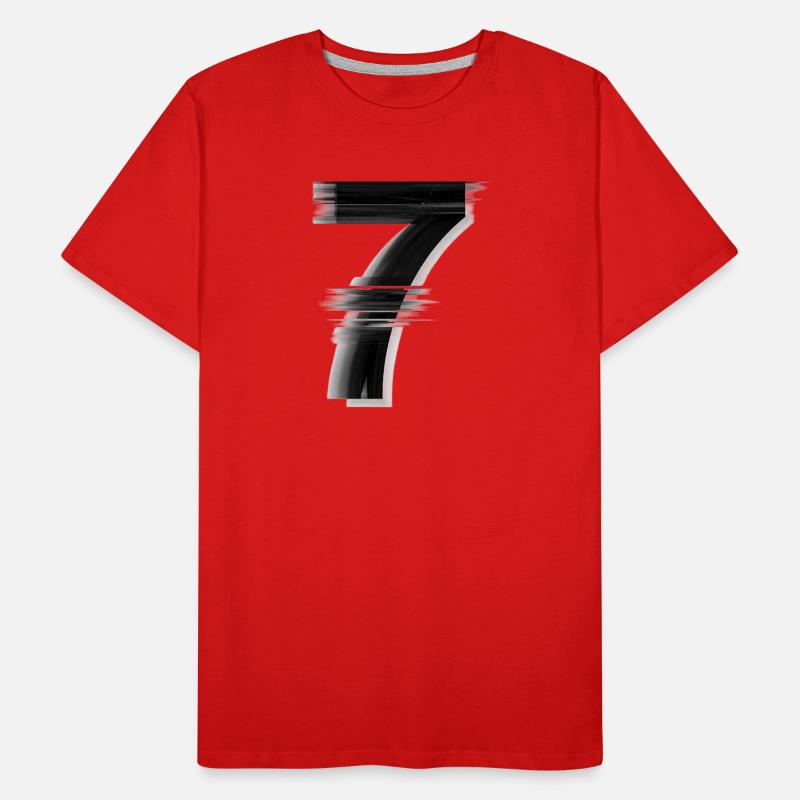 Sept brosses de glitch T-shirt bio Premium Homme
