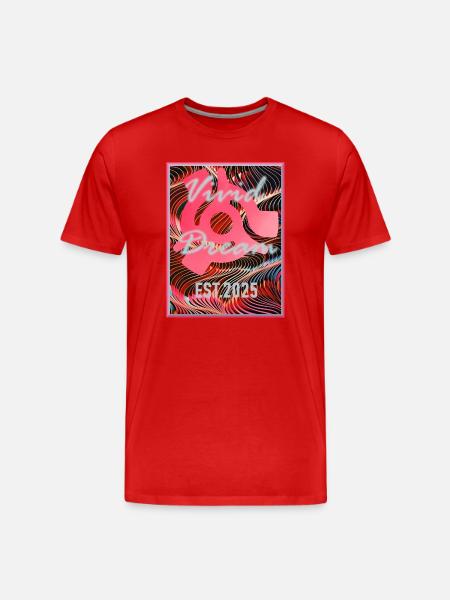 Vivid Dream Established 2025 - Men's Premium Organic T-Shirt - red