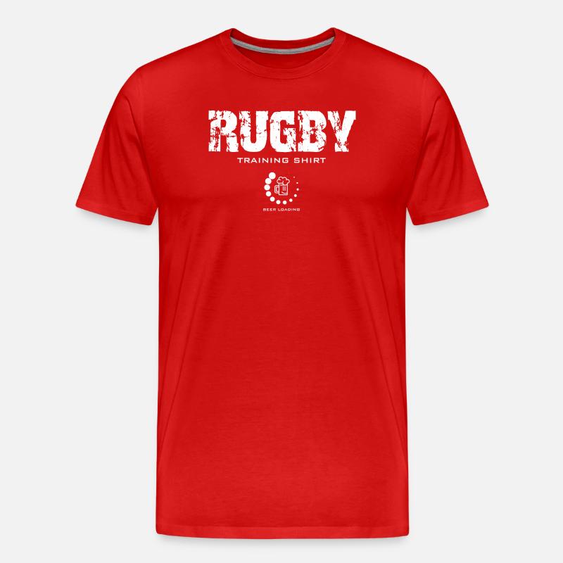 MarPlo_Beer_Loading_2_White - Männer Premium Bio T-Shirt - Rot