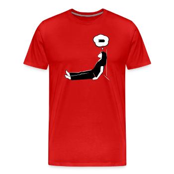 Muttermodus – Niedriger Strom - Männer Premium Bio T-Shirt - Rot - Vorne - Damien (186cm)