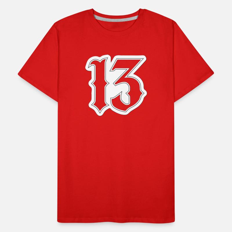 Gothic 13 Kontur Männer Premium Bio T-Shirt
