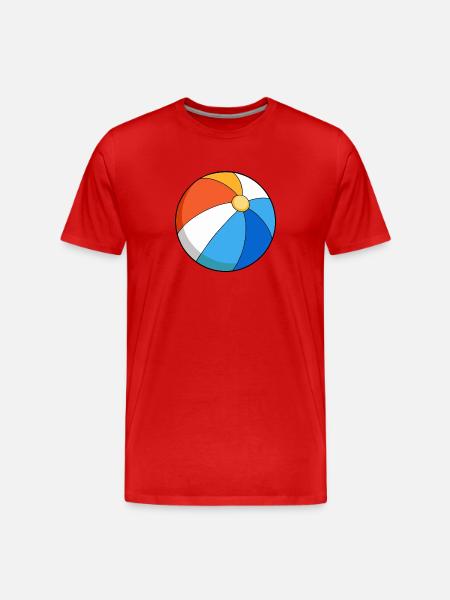 Beach ball - Men's Premium Organic T-Shirt - red