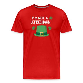 Ich bin kein Kobold - Männer Premium Bio T-Shirt - Rot - Vorne - Damien (186cm)
