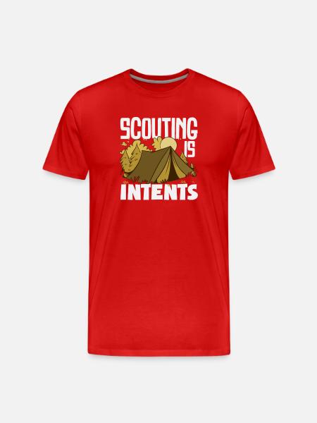 Scouting Is Itents Funny Scout - Men's Premium Organic T-Shirt - red