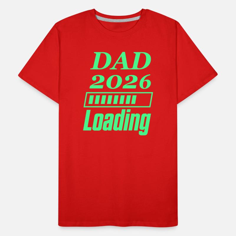 Dad 2026 Loading Männer Premium Bio T-Shirt