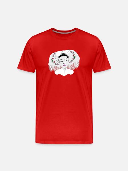 DELNJOSERBOWKA - dark - Männer Premium Bio T-Shirt - Rot