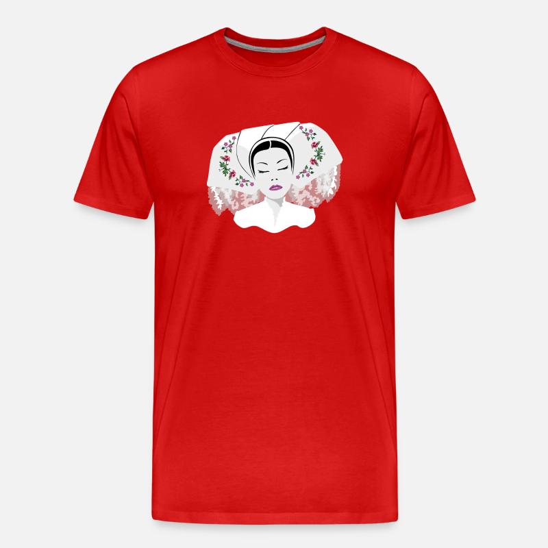 DELNJOSERBOWKA - dark - Männer Premium Bio T-Shirt - Rot