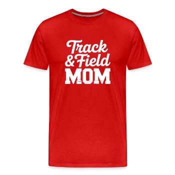 Leichtathletik Sprüche Leichtathletik Geschenk - Männer Premium Bio T-Shirt - Rot - Vorne - Damien (186cm)
