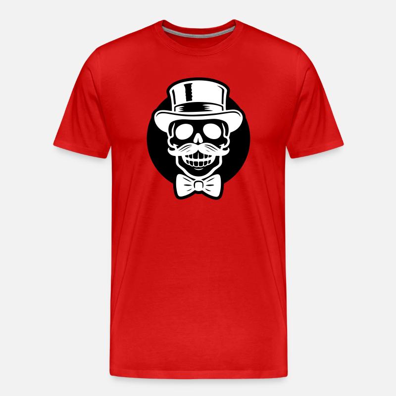 Bräutigam Skelett - Männer Premium Bio T-Shirt - Rot