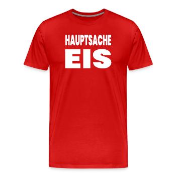 Eis - Men's Premium Organic T-Shirt - red - Front - Damien (186cm)