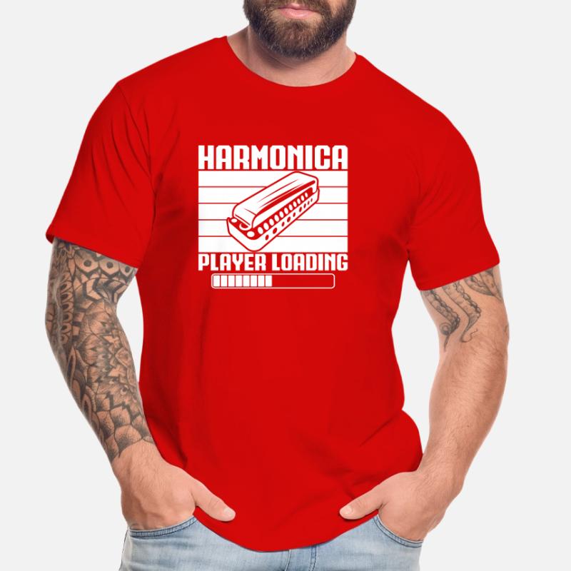 Harmonica Musican Player Loading Harmonica Männer Premium Bio T-Shirt