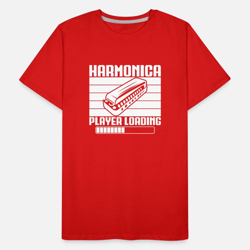 Harmonica Musican Player Loading Harmonica Männer Premium Bio T-Shirt