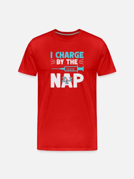 Anesthesiologist Charge The Nap Anesthesia - Men's Premium Organic T-Shirt - red