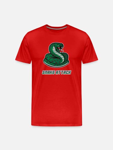 Snake Workout - Men's Premium Organic T-Shirt - red