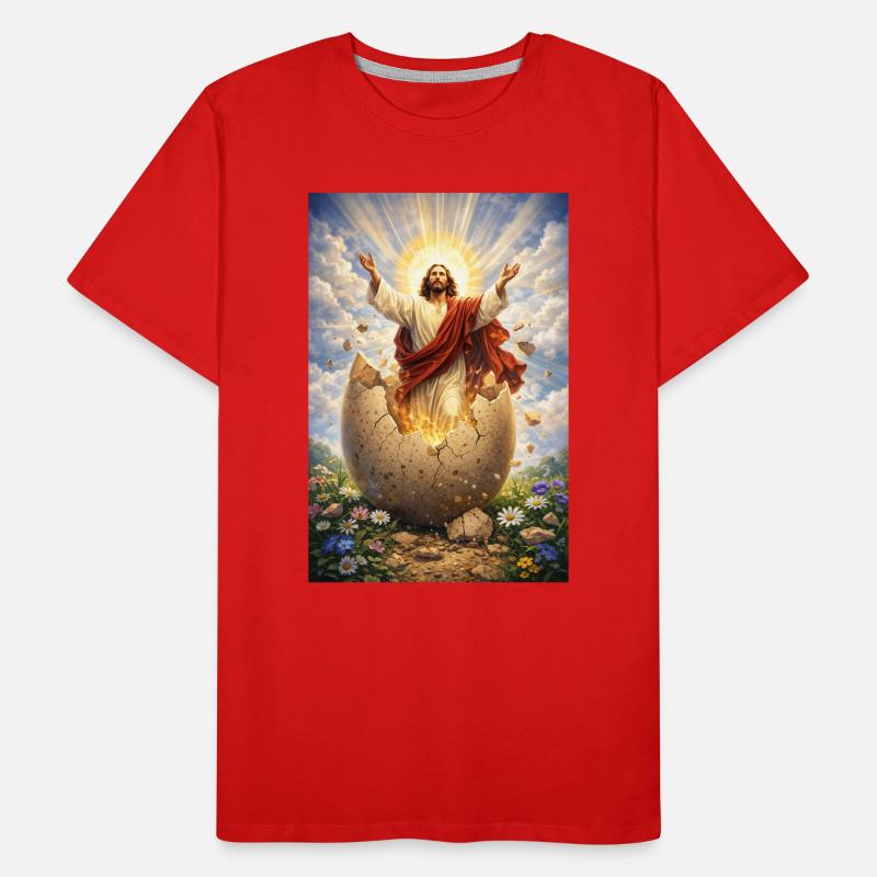 Resurrection from broken eggs Men's Premium Organic T-Shirt