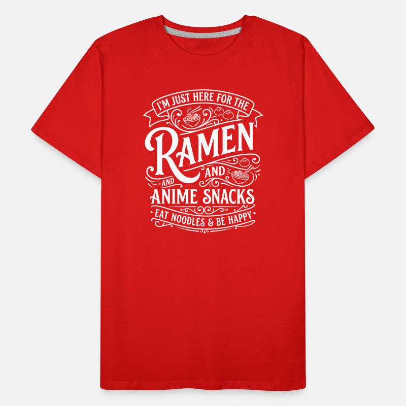Thème Ramen & Snacks d’Anime T-shirt bio Premium Homme