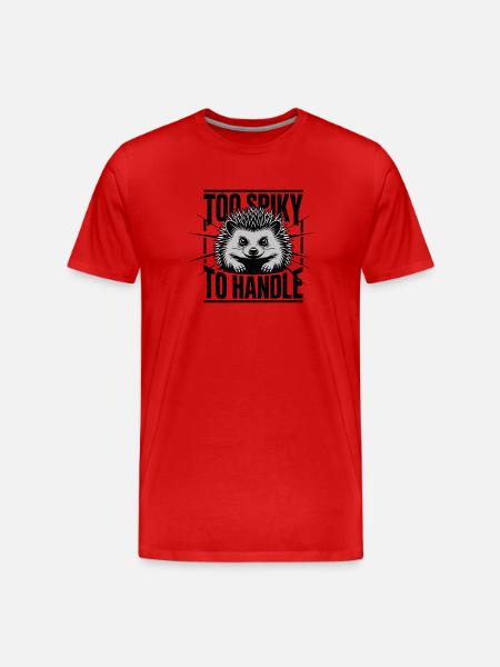 Too spiky to handle - Men's Premium Organic T-Shirt - red