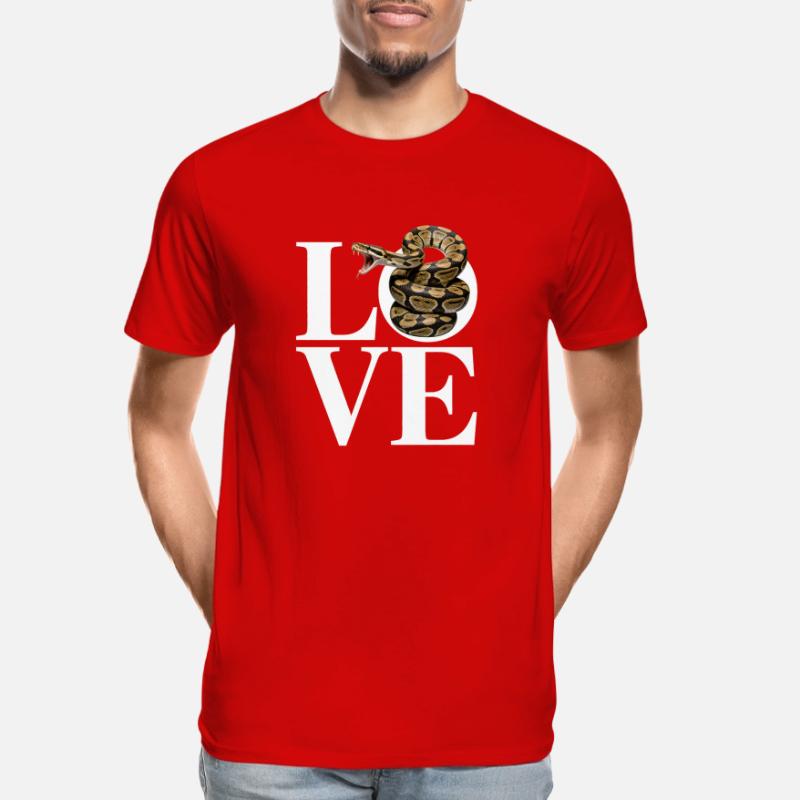 King Python Snakes LOVE Terrarium Python Men's Premium Organic T-Shirt