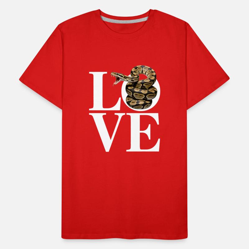 King Python Snakes LOVE Terrarium Python Men's Premium Organic T-Shirt