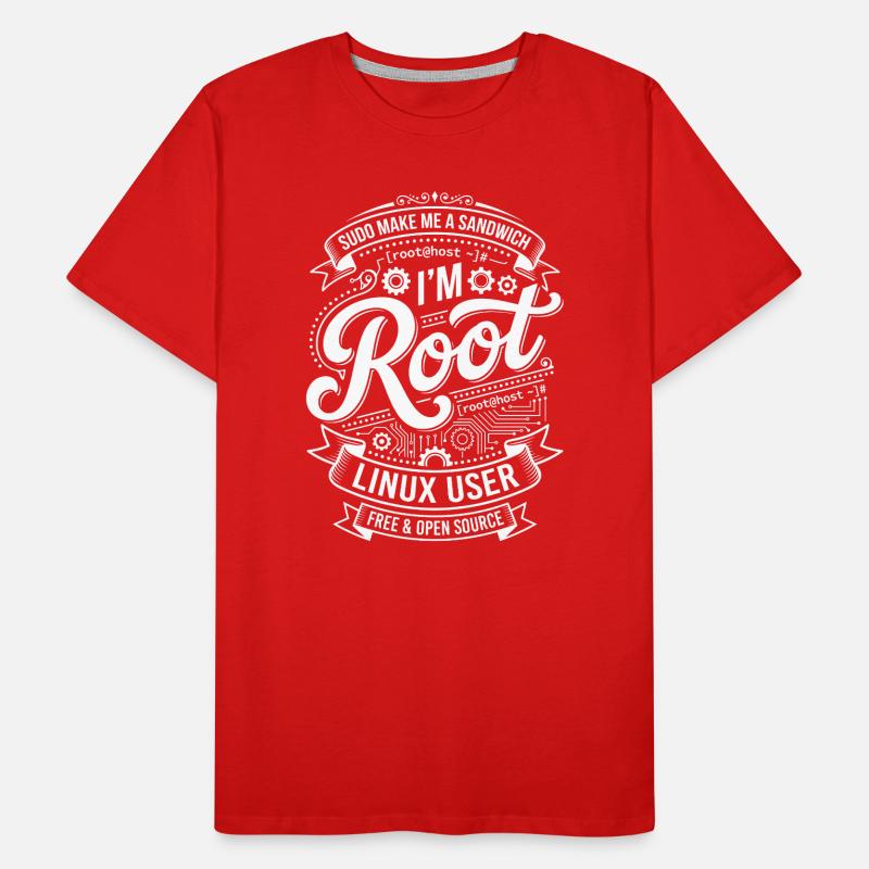 Ich bin Root – Linux User Männer Premium Bio T-Shirt