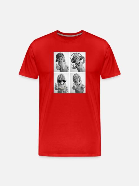Asparagus - Männer Premium Bio T-Shirt - Rot
