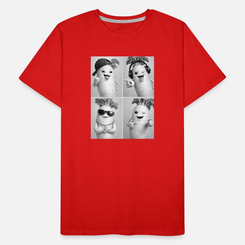 Daikon Radish Männer Premium Bio T-Shirt