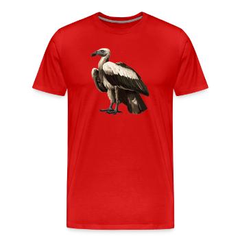 Vautour - T-shirt bio Premium Homme - rouge - Devant - Damien (186cm)