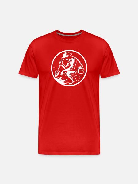 Geology Design for Real Geologists - Men's Premium Organic T-Shirt - red