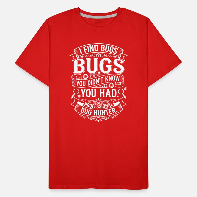 Professional Bug Hunter Badge Men's Premium Organic T-Shirt