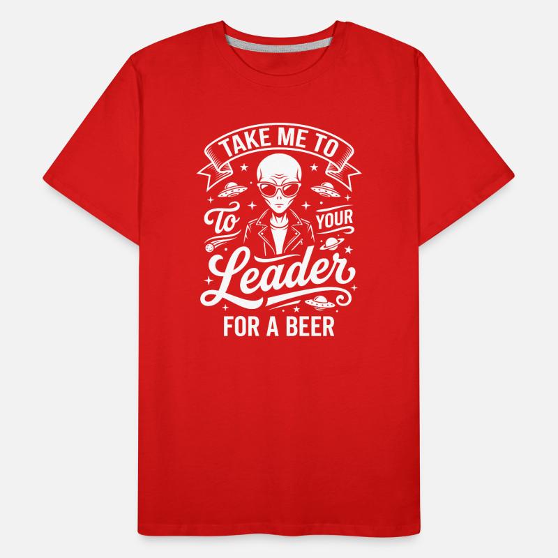 Conception de la mission Alien Beer T-shirt bio Premium Homme