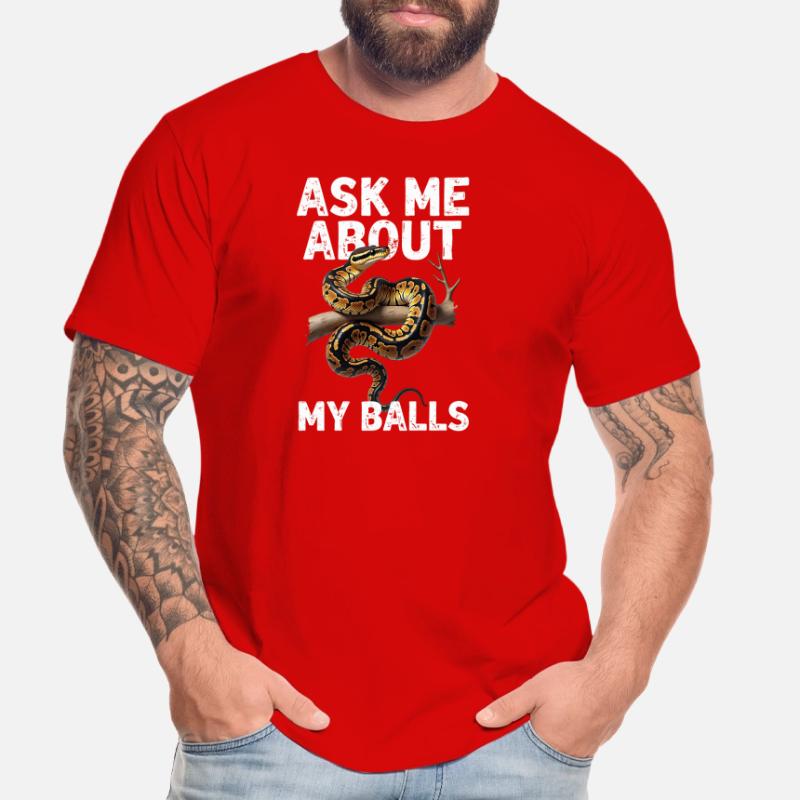 Königspython Schlangen Liebhaber Terrarium Python Männer Premium Bio T-Shirt