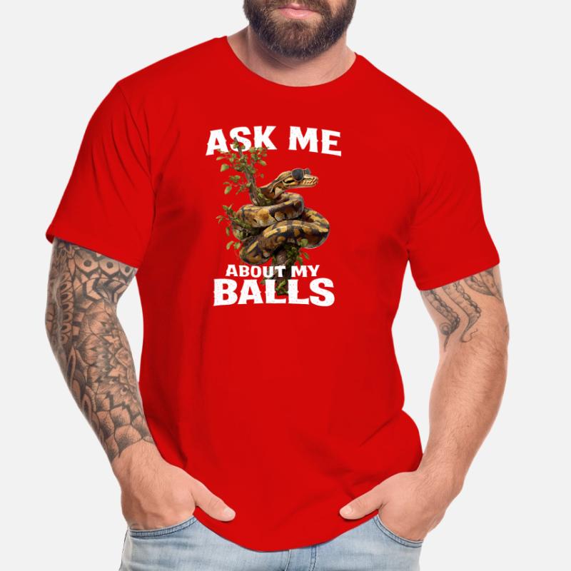 Königspython Schlangen Liebhaber Terrarium Python Männer Premium Bio T-Shirt