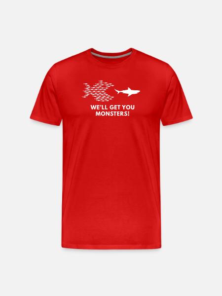well_get_you_monsters-! - Men's Premium Organic T-Shirt - red