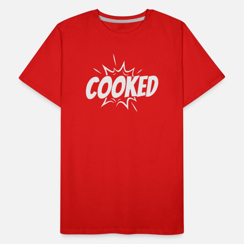 Cooked Explosive Comic Style Men's Premium Organic T-Shirt