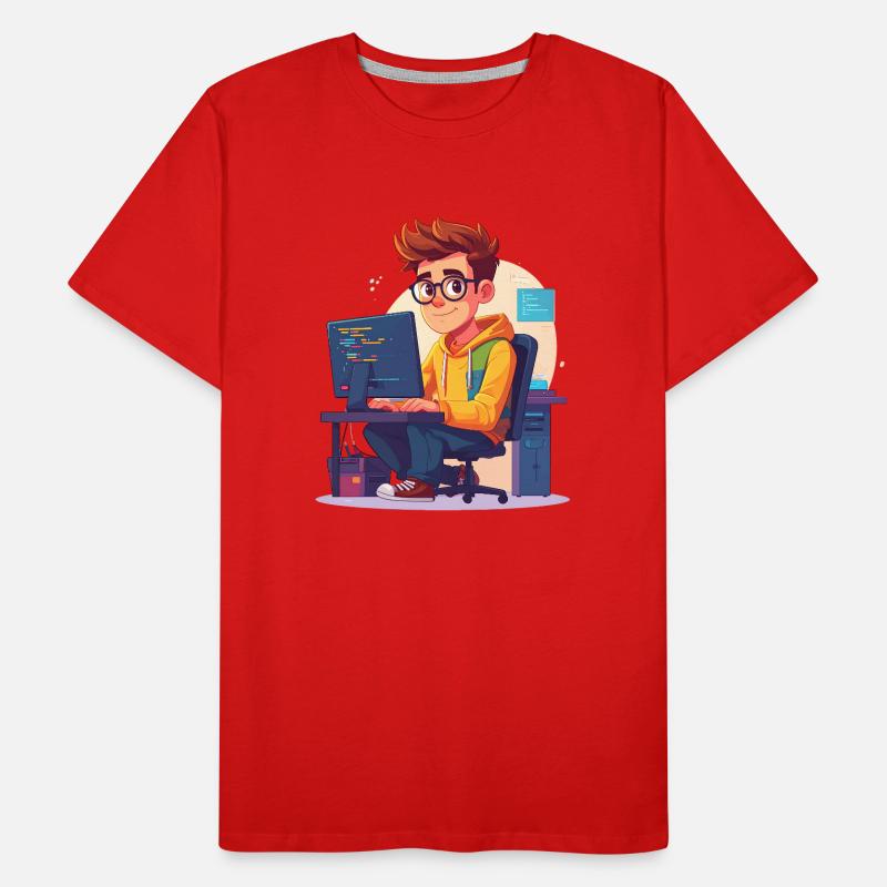 Programmer or nerd Men's Premium Organic T-Shirt