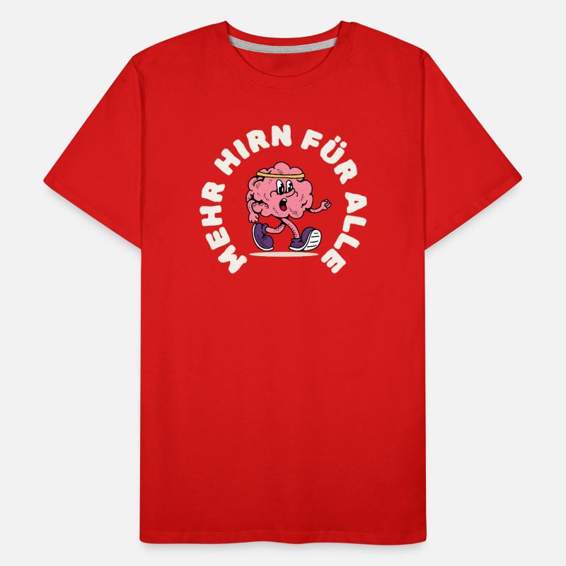 Running Brain with Headband Men's Premium Organic T-Shirt